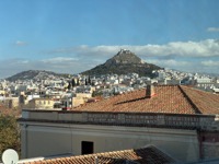 Mount Lycabettus from Acropolis Museum