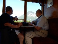 Dad and Alex on Zillertalbahn