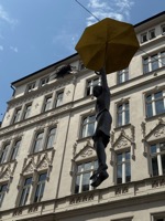 Insect and woman sculptures, names unknown