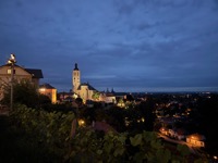 St. James’ Church at night