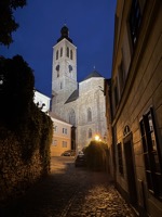 St. James’ Church at night